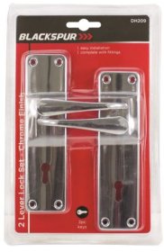 (image for) BLACKSPUR LEVER LOCK SET CHROME -2S