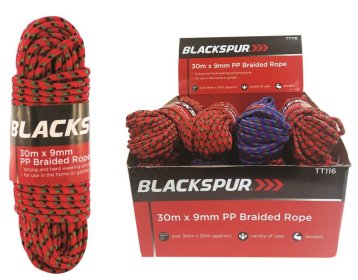 (image for) BLACKSPUR BRAIDED ROPE 30MX9MM -X30M