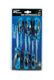 (image for) PROUSER CRV SCREWDRIVER SET 6PCS