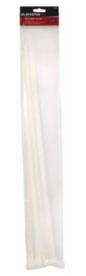 (image for) BLACKSPUR WHITE CABLE TIE SET 10S - 550MM