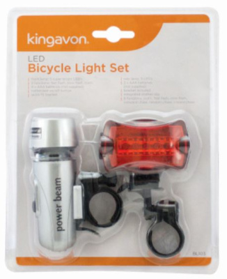 (image for) KINGAVON BIYCLE LED LIGHT SET -4AAA