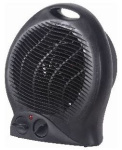 (image for) KINGAVON UPRIGHT BLACK FAN HEATER-2KW