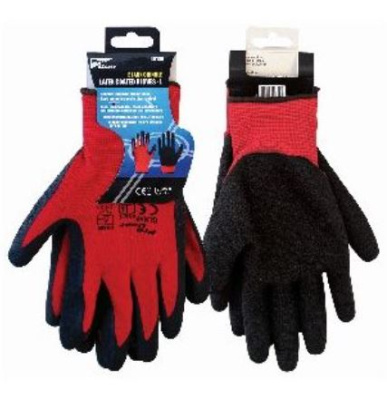 (image for) PROUSER BLACK LATEX COATED GLOVES LARGE