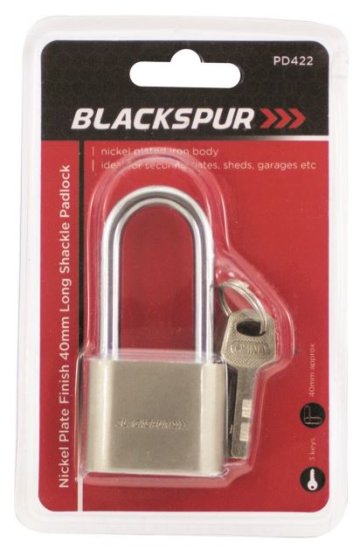 (image for) BLKSPUR PADLOCK NICKEL PLATE