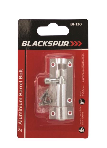 (image for) BLACKSPUR ALUMINIUM BARREL BOLT - 2\"\"