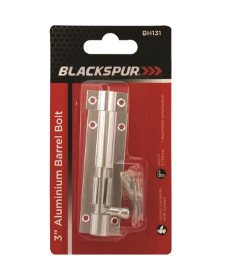 (image for) BLACKSPUR ALUMINIUM BARREL BOLT - 3\"\"