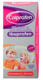 (image for) CALPROFEN IBUPROFEN STRAWBERRY FLAVOUR 3+MONTHS - 100ML