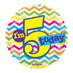 (image for) FOIL BALLOON -I'M '5' TODAY