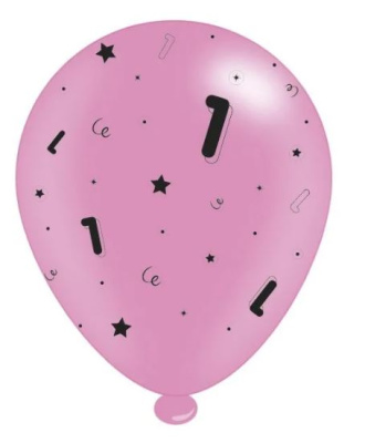 (image for) APAC BALLOON B\'DAY 1 PINK 8PK