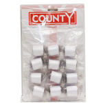 (image for) COUNTY CARD SEWING THREAD WHITE -LD18
