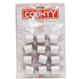 (image for) COUNTY CARD SEWING THREAD WHITE -LD18