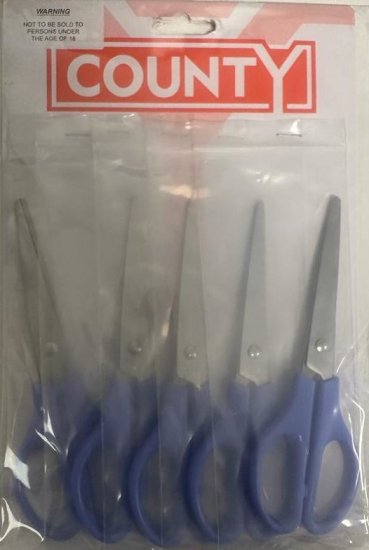 (image for) COUNTY CARD HOUSEHOLD SCISSORS-LW14