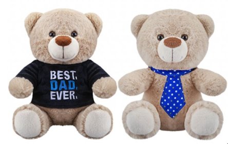 (image for) PMS BEST DAD EVER BEAR 2 ASSORTED - 8""