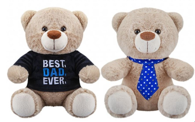 (image for) PMS BEST DAD EVER BEAR 2 ASSORTED - 8\"\"