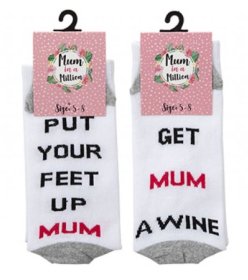 (image for) PMS MUM SOCKS 2ASST COLORS