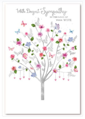 (image for) SEL CARD SYMPATHY LOSS OF WIFE