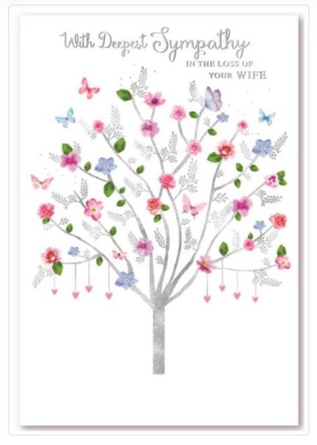 (image for) SEL CARD SYMPATHY LOSS OF WIFE