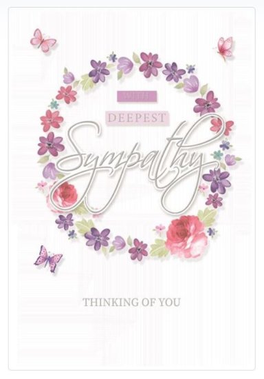(image for) SEL CARD SYMPATHY THINKING YOU