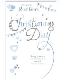 (image for) SEL CARD CHRISTENING DAY BOY - STD