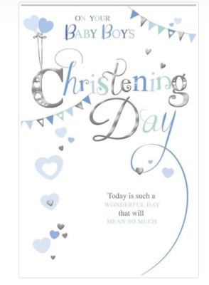 (image for) SEL CARD CHRISTENING DAY BOY - STD