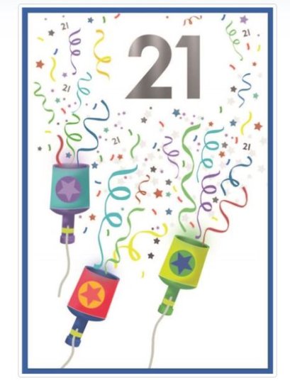 (image for) SEL B/DAY CARD- AGE 18 (F)