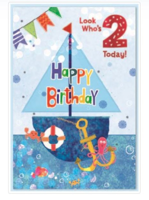 (image for) SEL BIRTHDAY CARD AGE 1 ANIMAL - STD