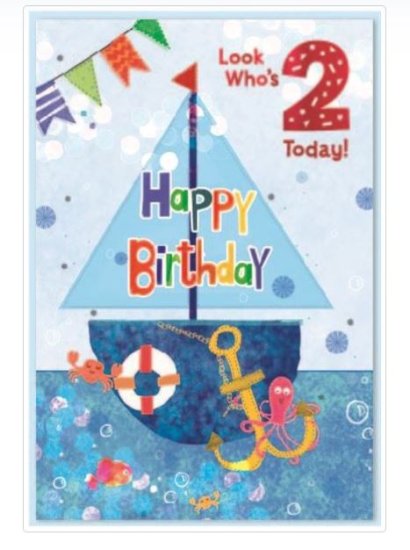 (image for) SEL BIRTHDAY CARD AGE 1 ANIMAL - STD