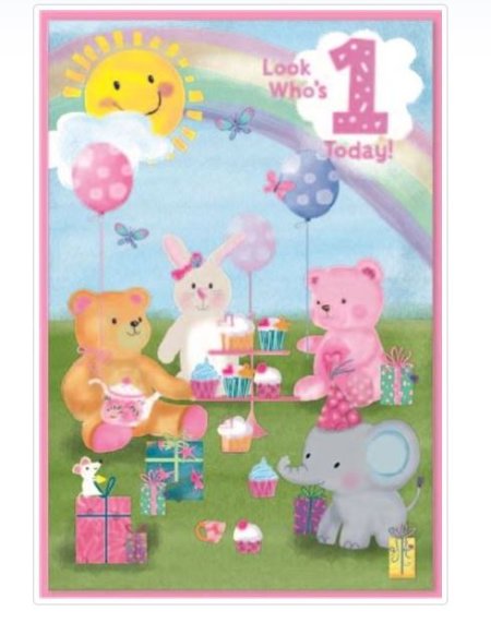 (image for) SEL BIRTHDAY CARD AGE 3 TODAY - STD