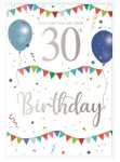 (image for) SEL BIRTHDAY CARD AGE 30 FAB DAY - STD