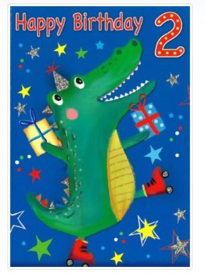 (image for) SEL BIRTHDAY CARD AGE 1 TODAY - STD