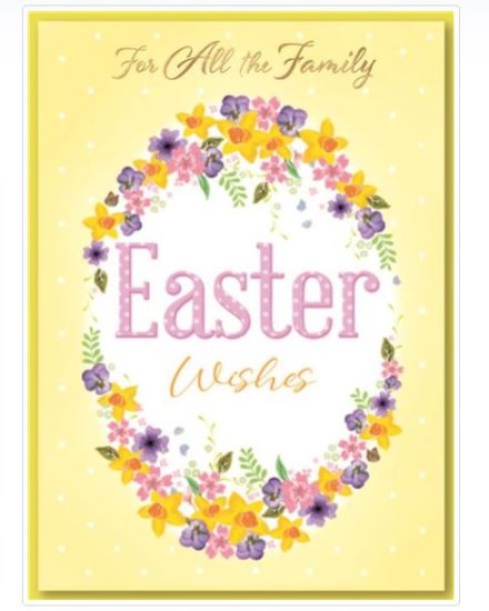 (image for) SEL EASTER CARD-ALL THE FAMILY
