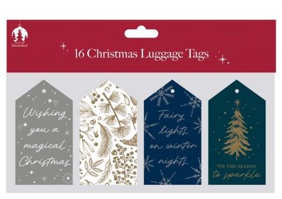 (image for) XMAS LUGGAGE TAGS FOREST - 16S 