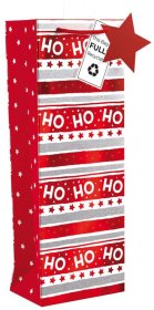 (image for) XMAS GIFT BOTTLE BAG HOHO STRI - BOTTLE 