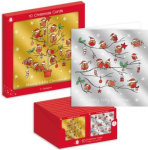 (image for) XMAS CARDS METALIC SQUARE - 10S 