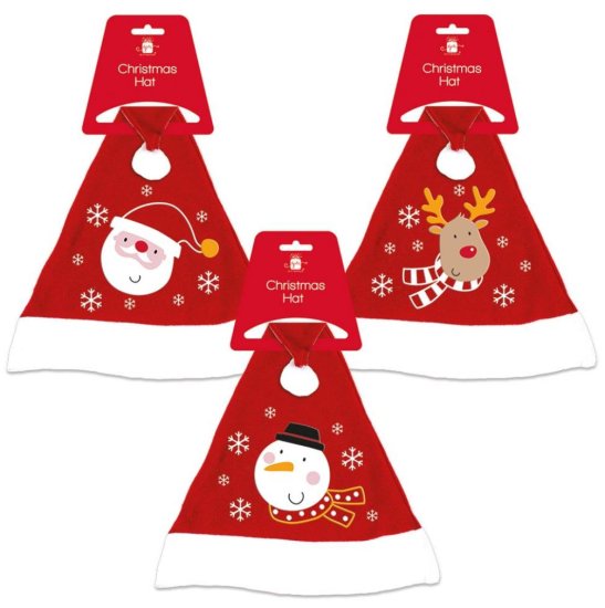 (image for) XMAS FLEECE EMBROID HAT - STD 