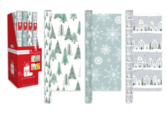 (image for) XMAS GIFT WRAP WINTER - 4M 