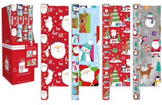 (image for) XMAS GIFT WRAP CUTE SANTA ASS - 7M 