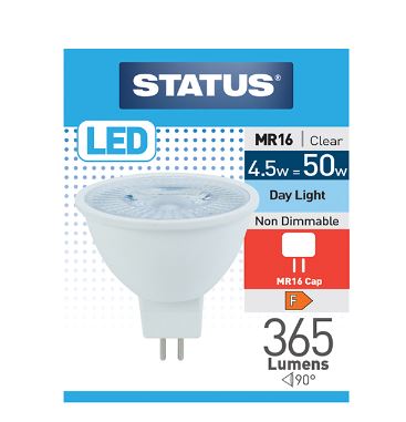 (image for) STATUS LED MR16 CLEAR DAY LIGHT - 4.5W=50W