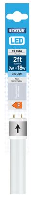 (image for) STATUS LED T8 TUBE PEARL 2FT DAY LIGHT - 9W=18W