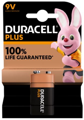(image for) DURACELL 9V PLUS BATTERY