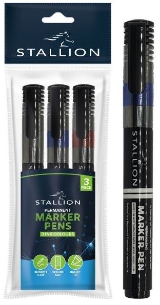 (image for) Swift Permanent Markers Assorted - 3S