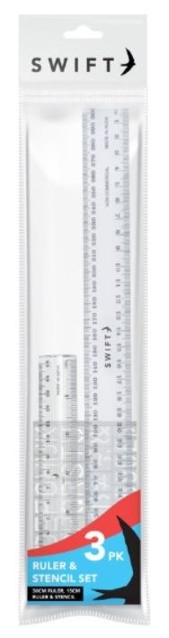 (image for) SWIFT RULER & STENCIL SET