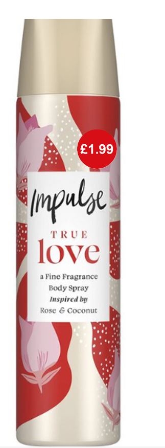 (image for) IMPULSE BODY SPRAY TRUELOVE PM1.99 - 150ML