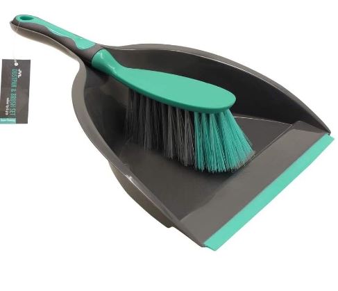 (image for) JVL DUSTPAN&BRUSH GREY