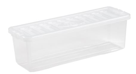 (image for) CRYSTAL STORAGE CD BOX+LID CLR