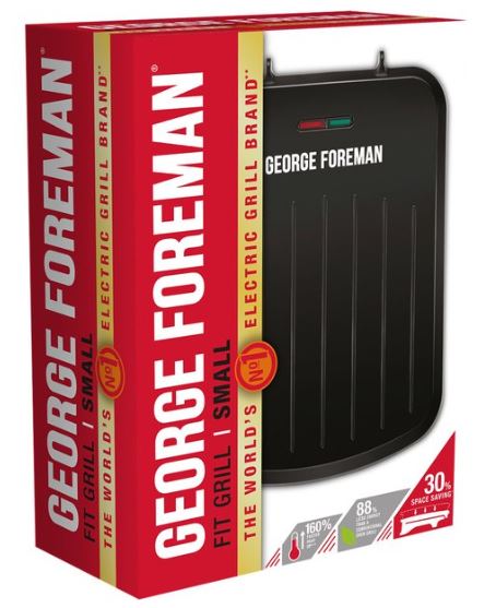 (image for) GEORGE FOREMAN FIT GRILL BLACK - SMALL