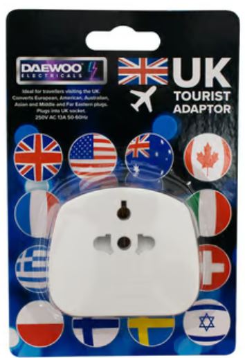 (image for) DAEWOO UK TOURIST ADAPTER