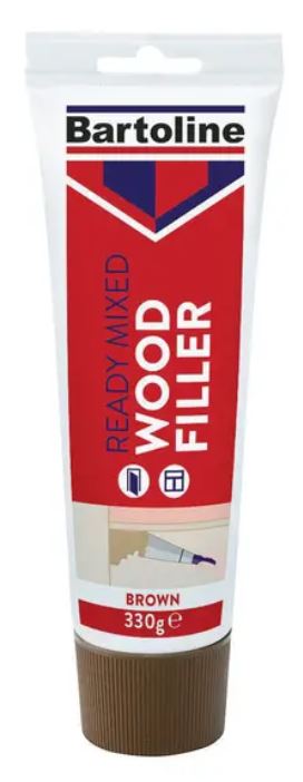 (image for) BARTOLINE WOOD FILLER BROWN TUBE-330G