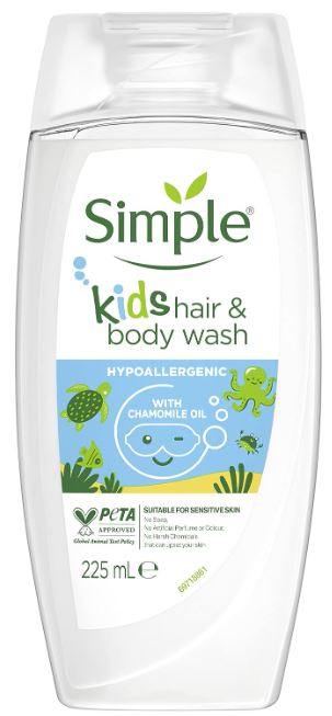 (image for) SIMPLE KIDS HAIR & BODY WASH - 225ML