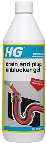 (image for) HG BATHROOM DRAIN&PLUG UNBLOCKER GEL- 1LITRE